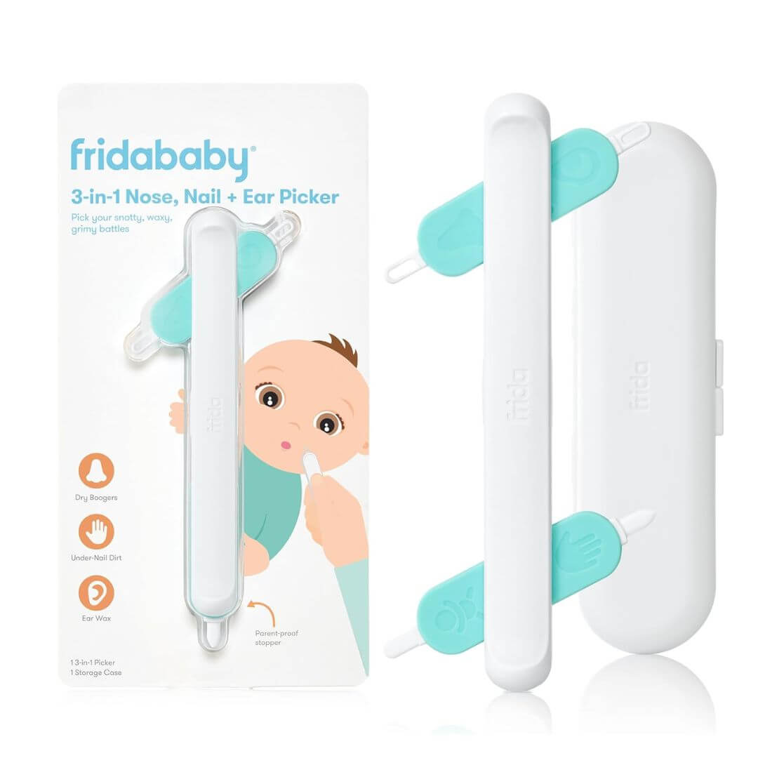 Frida Baby 3-In-1 Nose, Nail + Ear Picker + Storage Case,810028770027