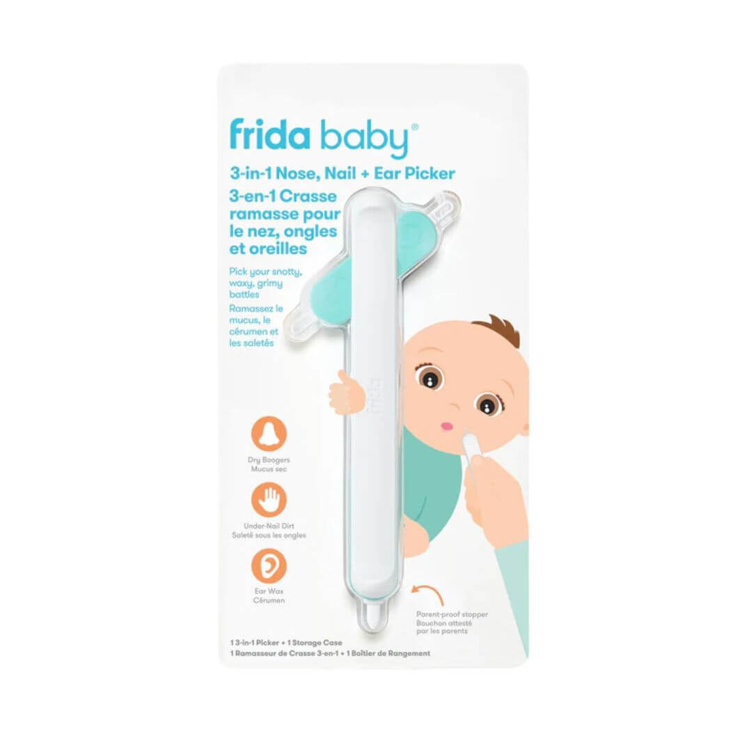 Frida Baby 3-In-1 Nose, Nail + Ear Picker + Storage Case,810028770027