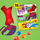 Fruit by the Foot, Fruit Roll-Ups & Gushers, Easter Basket Stuffers, Fruit-Flavored Snacks Variety Pack, Gluten-Free, 16ct (102oz)