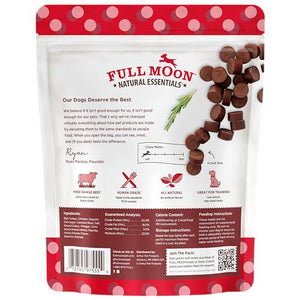 Full Moon Beef Savory Bites Dog Treats All Natural Human Grade 14 oz Bag