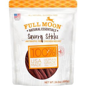 Full Moon Chicken Savory Sticks for Dogs, 24 oz, Human-Grade, All-Natural Grain-Free Dog Treats