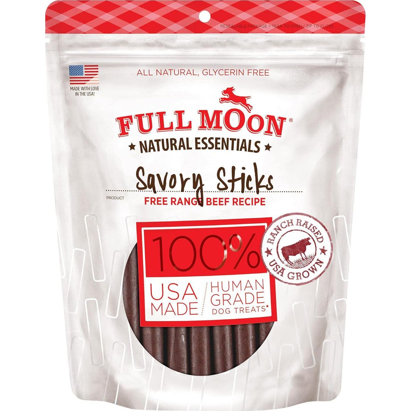 Full Moon Beef Savory Sticks 22 oz Human Grade All Natural Dog Treats Made in USA