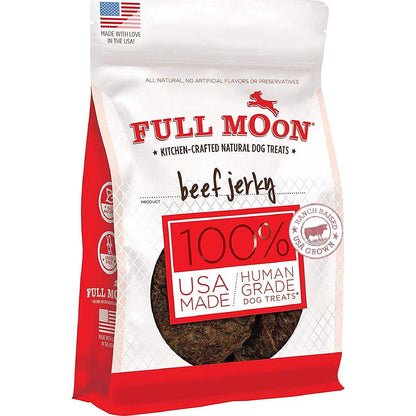 Full Moon Beef Jerky Dog Treats 11 oz Human Grade All Natural Grain Free Chews Made in USA