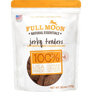 Full Moon Chicken Jerky Tenders for Dogs Human Grade All Natural Treats Made in USA 26 oz Bag