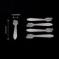 G2PLUS 100 PCS Disposable Makeup Frosted Tip Spatula, 3.2'' X 0.6'' Makeup Spatula, Cosmetic Spatula For Mixing And Sampling, Facial Stick Applying The Mask, Clay Mask, Peel Pask, Serum Polypropylene,