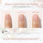 GAOY GAOY Sheer Light Pink Gel Nail Polish, 16ml Jelly Milky White Peach Translucent Color 1352 UV Light Cure Gel Polish For Nail Art DIY Manicure And Pedicure At Home
