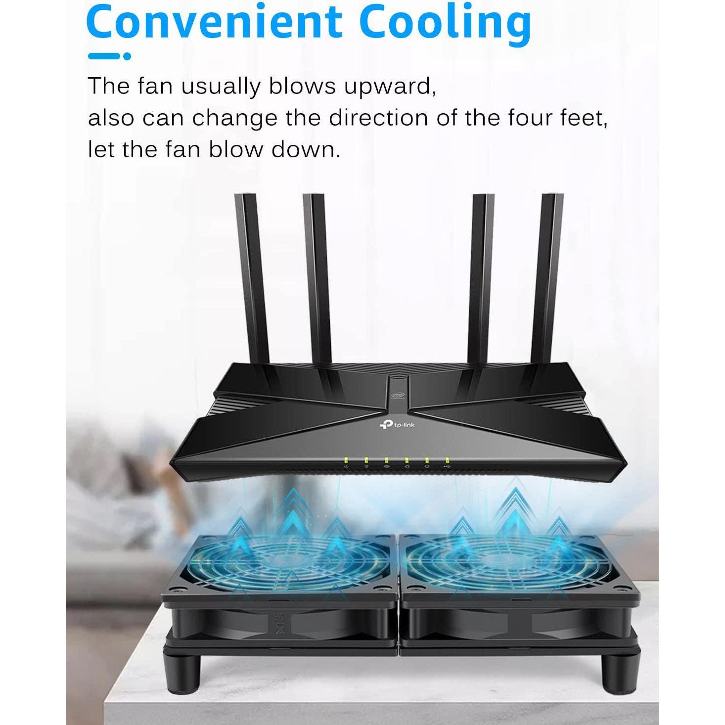 GDSTIME Dual 120mm 5V USB Fans, 102CFM Big Airflow Fan Cooling For Router TV Box Micro Computer And Other Electronics,