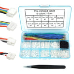 GH1.25 Connectors And Pre-Crimped Silicone Cables Compatible With JST GH 1.25mm For Pixhawk 6C 6X Pixhawk 4 15cm Wires,