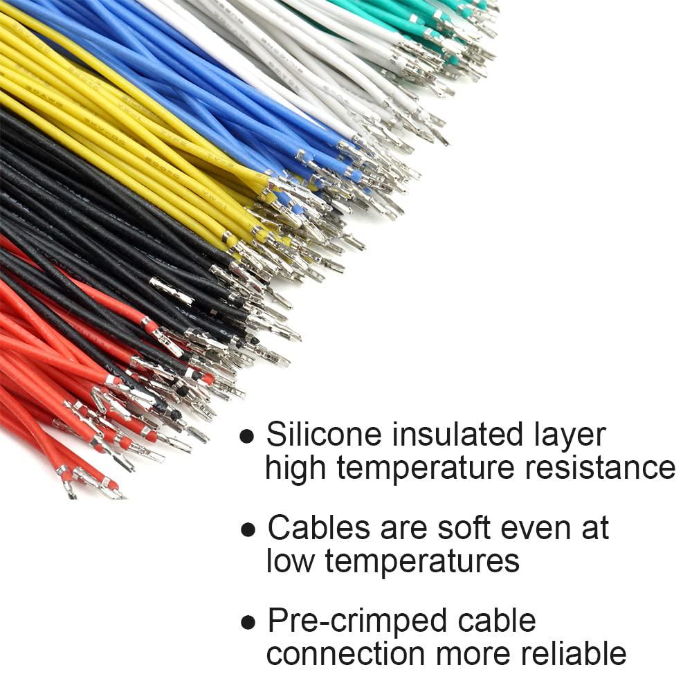 GH1.25 Connectors And Pre-Crimped Silicone Cables Compatible With JST GH 1.25mm For Pixhawk 6C 6X Pixhawk 4 15cm Wires,