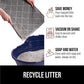 Gorilla Grip Cat Litter Mat 35x23", Gray, Water Resistant, Litter Trapping, Easy Clean, Soft on Paws, Indoor Kitten Supplies