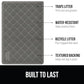 Gorilla Grip Cat Litter Mat 35x23", Gray, Water Resistant, Litter Trapping, Easy Clean, Soft on Paws, Indoor Kitten Supplies