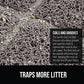 Gorilla Grip Cat Litter Mat 35x23", Gray, Water Resistant, Litter Trapping, Easy Clean, Soft on Paws, Indoor Kitten Supplies