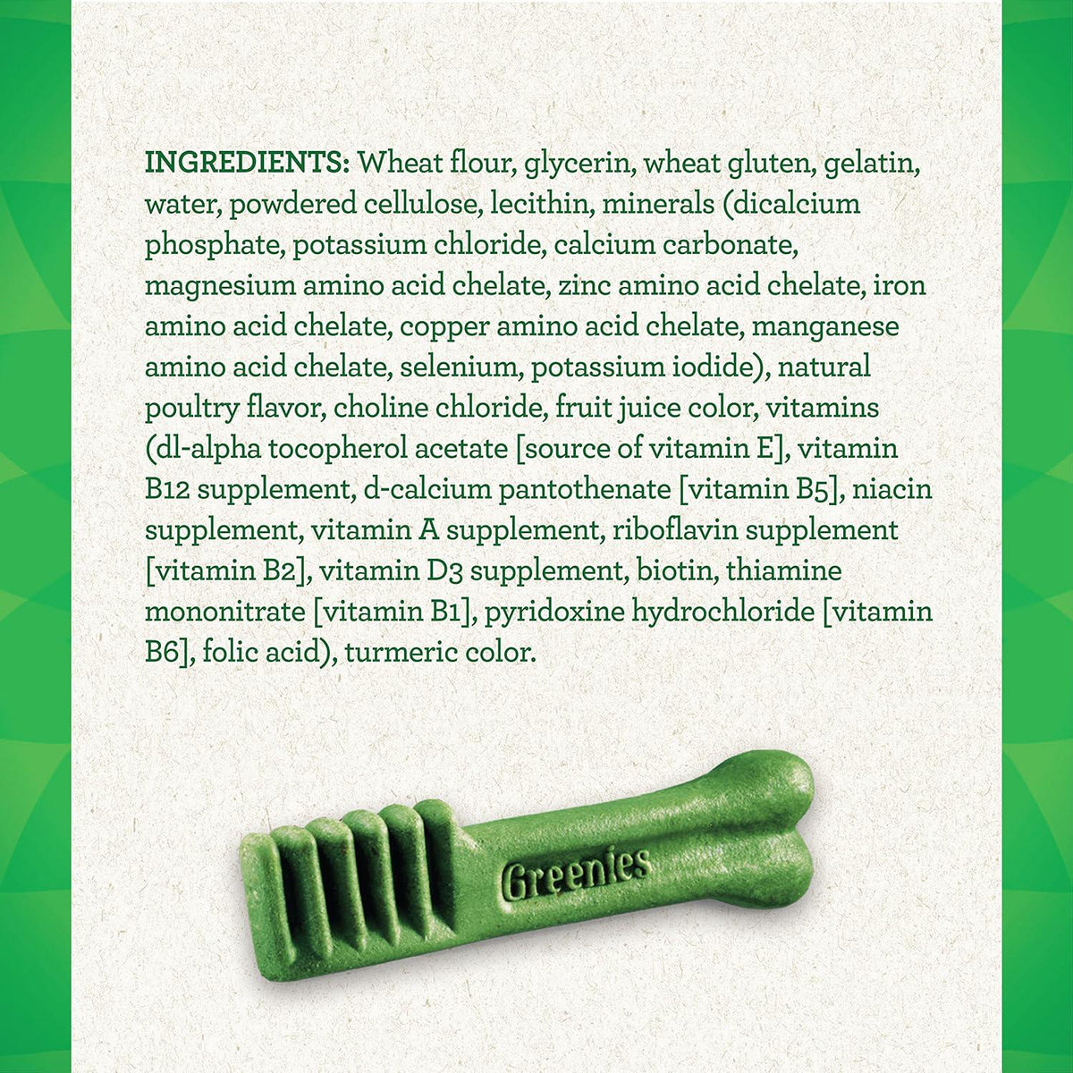 GREENIES Original Petite Natural Dog Dental Care Chews Oral Health Dog Treats, 72 Oz. Pack (120 Treats),