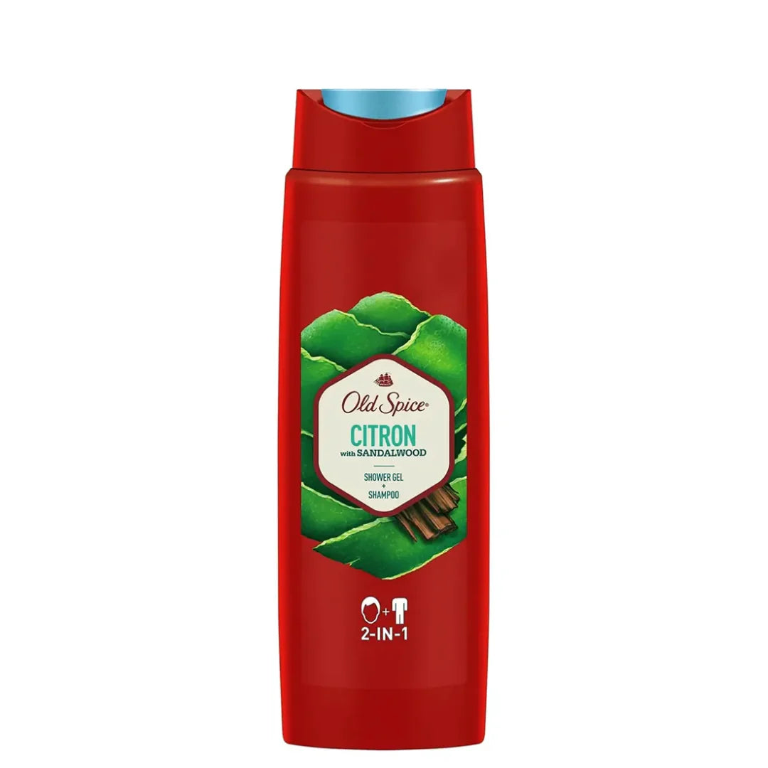 Old Spice Citron With Sandalwood 2-In-1 Shower Gel & Shampoo 400ml,8001090533890