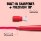 Revlon ColorStay Lip Liner with Built in Sharpener - Raisin - 0.01oz: Satin Finish, Paraben-Free, Sulfate-Free