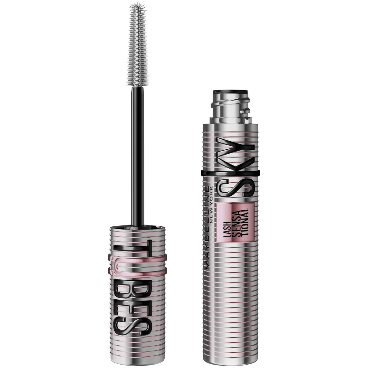 Maybelline Lash Sensational Sky Tubes Tubing Mascara 24H Extension-Like Lengthening & Volumizing Mascara - 801 Very Black - 0.23 fl oz
