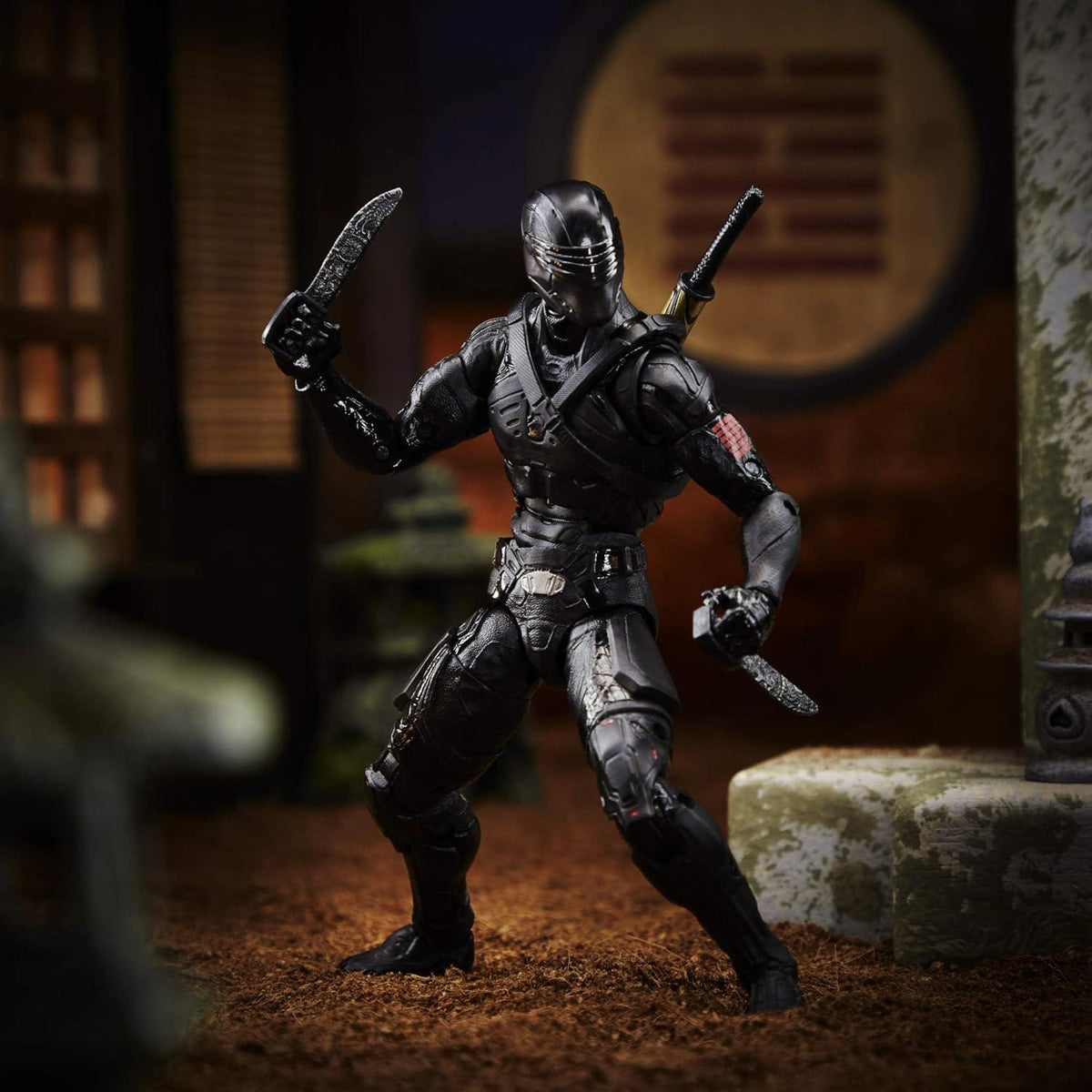 G. I. Joe Hasbro Classified Series : G.I. Joe Origins Snake Eyes Action Figure 16, Premium 6-Inch Scale Toy With Custom Package Art , Black,