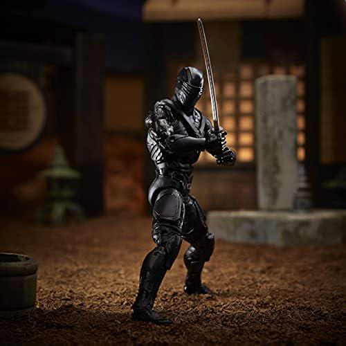 G. I. Joe Hasbro Classified Series : G.I. Joe Origins Snake Eyes Action Figure 16, Premium 6-Inch Scale Toy With Custom Package Art , Black,