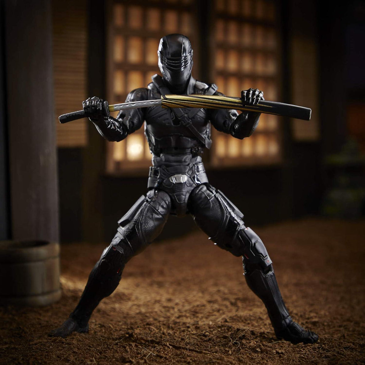 G. I. Joe Hasbro Classified Series : G.I. Joe Origins Snake Eyes Action Figure 16, Premium 6-Inch Scale Toy With Custom Package Art , Black,