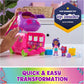 Spin Master Gabby’s Dollhouse Celebration Party Bus Playset with Gabby DJ Catnip Figures for Kids Age 3+