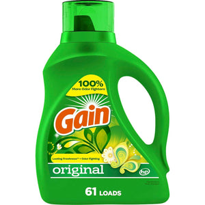 Gain Aroma Boost Liquid Laundry Detergent, Original Scent, 61 Loads, 88oz, HE Compatible