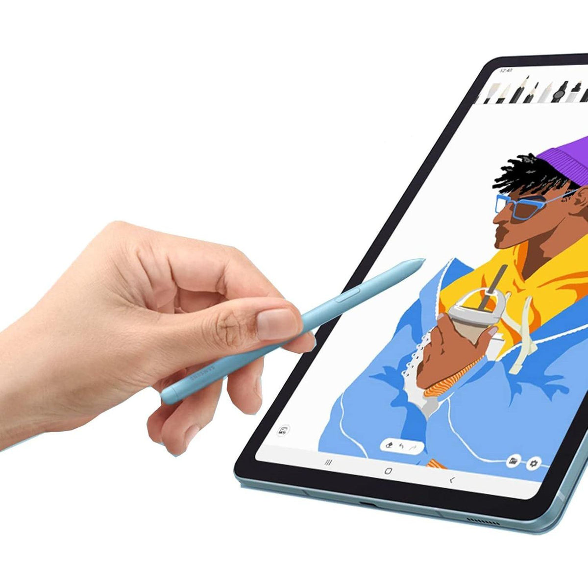 Galaxy Tab S6 Lite S Pen Replacement For Samsung Galaxy Tab S6 Lite EJ-PP610BJEGUJ Stylus Touch S Pen +Tips/Nibs(Angora Blue),