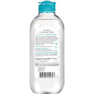 Garnier Garnier Micellar Water For Waterproof Makeup, Hydrating Facial Cleanser And Makeup Remover, Suitable For Sensitive Skin, Vegan, Cruelty Free, 13.5 Fl Oz (400mL), 1 Count