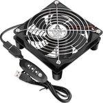 Gdstime 120mm 12cm 5 Inches 5V USB Power Cooling Fan For TV Box Router Cooler,