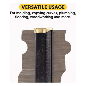 General Tools Contour Gauge 837 - 6 Angle Finder Tool For Home Improvement - Gadgets For Men,