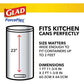 Glad Glad ForceFlex Tall Kitchen Trash Bags, 13 Gal, Gain Original With Febreze, 110 Ct (Pack May Vary)