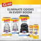 Glad Medium Drawstring Trash Bags with Clorox, 8 Gal, Lemon Fresh Bleach, 80 Count (Package May Vary)