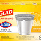 Glad Medium Drawstring Trash Bags with Clorox, 8 Gal, Lemon Fresh Bleach, 80 Count (Package May Vary)