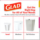 Glad Glad Odorshield Small Drawstring Trash Bags, 4 Gal, Pink, Cherry Blossom, 80 Ct, Pack May Vary