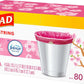 Glad Glad Odorshield Small Drawstring Trash Bags, 4 Gal, Pink, Cherry Blossom, 80 Ct, Pack May Vary