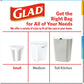 Glad OdorShield Small Drawstring Trash Bags, 4 Gallon, Febreze Beachside Breeze, 80 Count (Packaging May Vary)