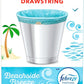 Glad OdorShield Small Drawstring Trash Bags, 4 Gallon, Febreze Beachside Breeze, 80 Count (Packaging May Vary)