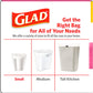 Glad OdorShield Small Drawstring Trash Bags, 4 Gallon, Pink Cherry Blossom, 34 Count (Pack May Vary)
