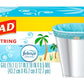 Glad OdorShield Small Drawstring Trash Bags, 4 Gallon, Febreze Beachside Breeze, 34-Count, Fresh Scent