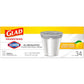 Glad Glad Small Drawstring Trash Bags With Clorox, 4 Gal, Lemon Fresh Bleach, 34 Ct (Package May Vary)
