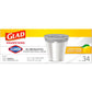 Glad Glad Small Drawstring Trash Bags With Clorox, 4 Gal, Lemon Fresh Bleach, 34 Ct (Package May Vary)