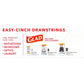 Glad Glad Small Drawstring Trash Bags With Clorox, 4 Gal, Lemon Fresh Bleach, 34 Ct (Package May Vary)