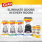 Glad Glad Small Drawstring Trash Bags With Clorox, 4 Gal, Lemon Fresh Bleach, 34 Ct (Package May Vary)