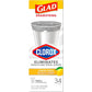 Glad Glad Small Drawstring Trash Bags With Clorox, 4 Gal, Lemon Fresh Bleach, 34 Ct (Package May Vary)