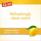 Glad Glad Small Drawstring Trash Bags With Clorox, 4 Gal, Lemon Fresh Bleach, 34 Ct (Package May Vary)