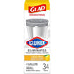 Glad Glad Small Drawstring Trash Bags With Clorox, 4 Gal, Lemon Fresh Bleach, 34 Ct (Package May Vary)