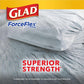 Glad Tall Kitchen Drawstring Trash Bags, OdorShield, 13 Gallon, White, Febreze Fresh Clean, 110 Count