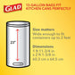 Glad Tall Kitchen Drawstring Trash Bags, OdorShield, 13 Gallon, White, Febreze Fresh Clean, 110 Count