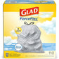 Glad Tall Kitchen Drawstring Trash Bags, OdorShield, 13 Gallon, White, Febreze Fresh Clean, 110 Count