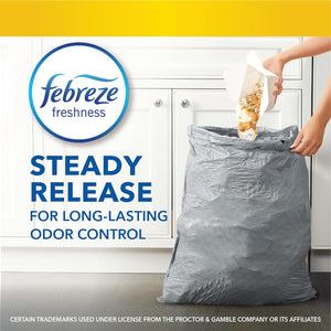 Glad Tall Kitchen Drawstring Trash Bags, OdorShield, 13 Gallon, White, Febreze Fresh Clean, 110 Count