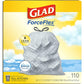 Glad Tall Kitchen Drawstring Trash Bags, OdorShield, 13 Gallon, White, Febreze Fresh Clean, 110 Count